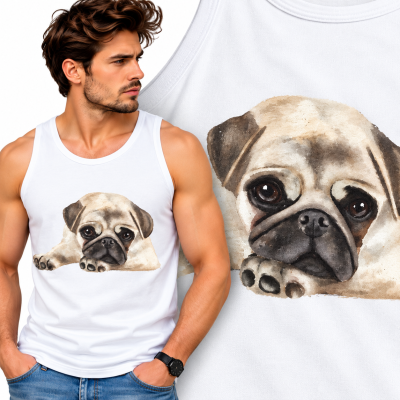 TANK TOP ZWIERZĘTA   PUG